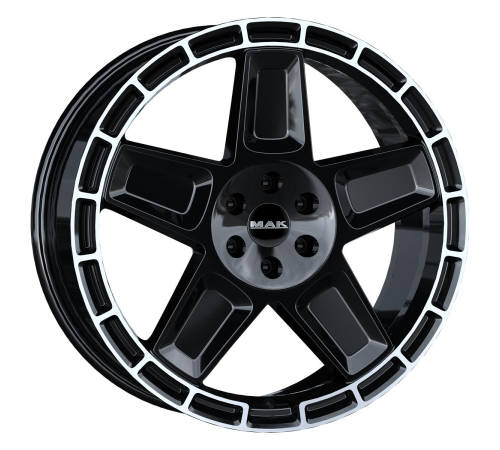 20'' 5x127 MAK Trek Gloss Black Mirror Ring ET45 9J