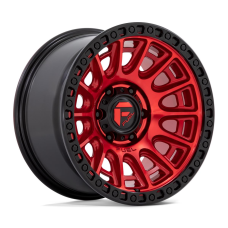 17' 5x120 Fuel D834 Cycle Candy Red With Black Ring ET34 8.5J