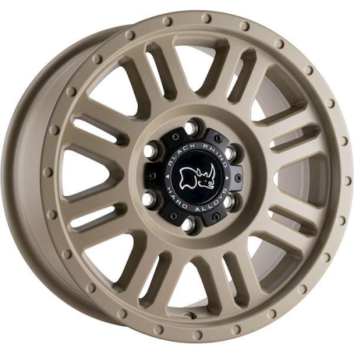 18'' 6x130 Black Rhino Yellowstone Desert Sand ET48 8J
