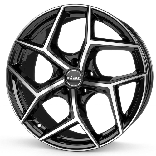 18'' 5x108 Rial Salento diamond-black frontpolished ET45 8J