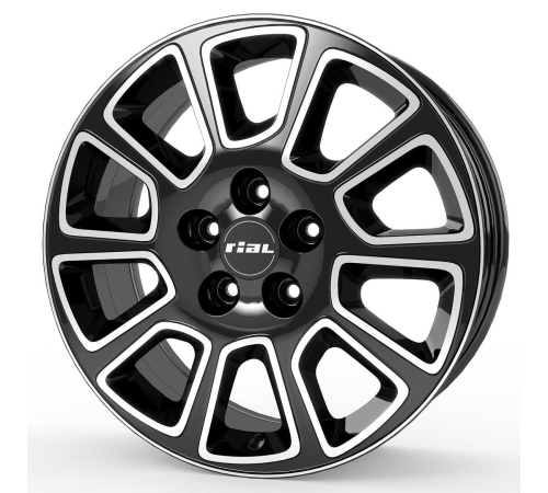 16'' 5x120 Rial Transporter 2 diamond-black frontpolished ET60 6.5J