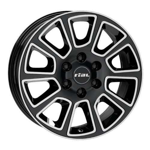 17'' 6x130 Rial Transporter 2 diamond-black frontpolished ET50 7J