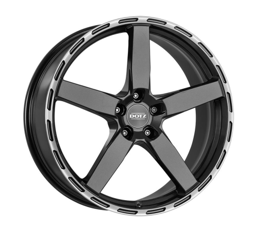 19'' 5x120 Dotz MarinaBay dark Gunmetal/polished lip ET33 8.5J