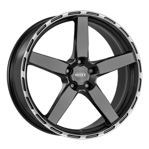 19'' 5x120 Dotz MarinaBay dark Gunmetal/polished lip ET33 8.5J