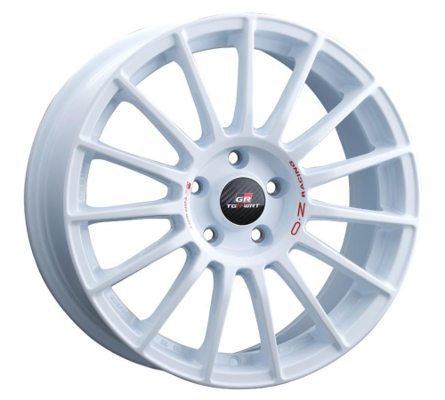 18'' 5x114.3 OZ Racing Superturismo TGR-WRT Race White + Red Lettering ET45 8J