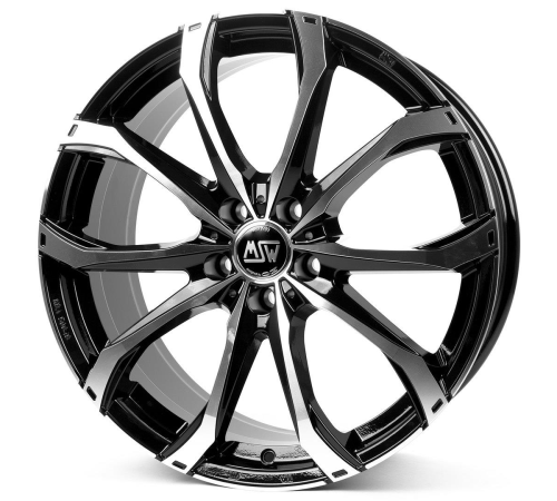 17'' 5x108 MSW 48 Gloss Black Full Polished ET45 7.5J
