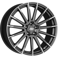 19'' 5x108 AEZ Atlanta Graphite matt/polished ET40 9J