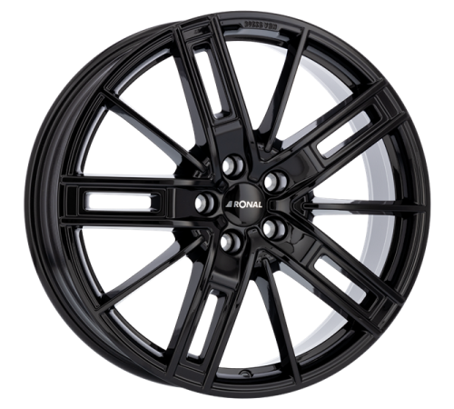 20" 5x112 Ronal R67 JET BLACK ET40 8.5J
