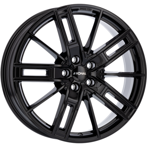 20" 5x112 Ronal R67 JET BLACK ET40 8.5J