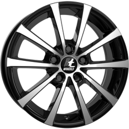 17" 5x114.3 IT WHEELS ALICE GLOSS BLACK POLISHED ET35 7.0J