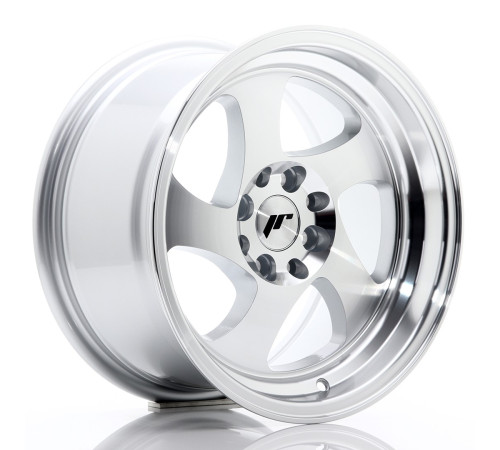 JR WHEELS JR15 15X8 ET20 4X100/108 SILVER MACHINED FACE