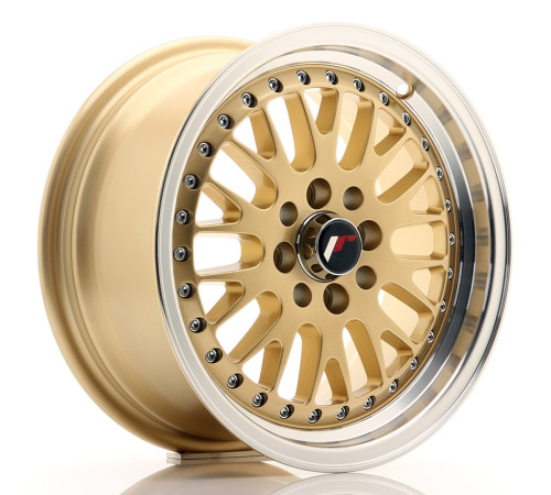 JR WHEELS JR10 15X7 ET30 4X100/108 GOLD W/ MACHINED LIP