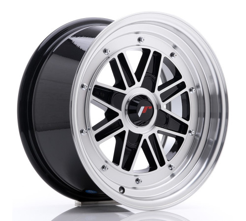 JR WHEELS JR31 15X7.5 ET20 4H BLANK GLOSS BLACK MACHINED FACE
